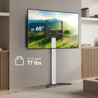 TV SET ACC FLOOR STAND /26-65"/WHITE TS1140-W ONKRON – pilt 2
