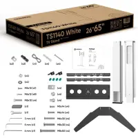 TV SET ACC FLOOR STAND /26-65"/WHITE TS1140-W ONKRON – pilt 5