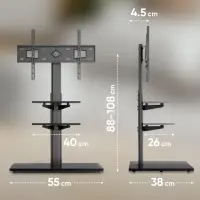 TV SET ACC FLOOR STAND /32-65"/BLACK TS5550-B ONKRON – pilt 3