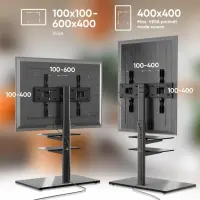 TV SET ACC FLOOR STAND /32-65"/BLACK TS5550-B ONKRON – pilt 4