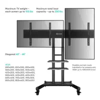 TV SET ACC DUAL VESA PANEL/ADV1881-B ONKRON – pilt 8