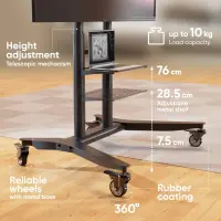 TV SET ACC MOBILE STAND/55-90"/BLACK TS1871-B ONKRON – pilt 5