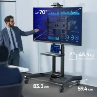 TV SET ACC MOBILE STAND/40-70"/BLACK TS1551-B ONKRON – pilt 5