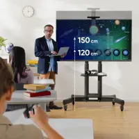 TV SET ACC MOBILE STAND/40-70"/BLACK TS1551-B ONKRON – pilt 10