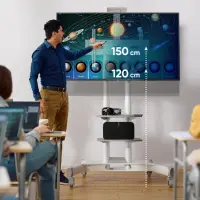 TV SET ACC MOBILE STAND/40-70"/WHITE TS1552-W ONKRON