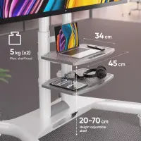 TV SET ACC MOBILE STAND/40-70"/WHITE TS1552-W ONKRON – pilt 5