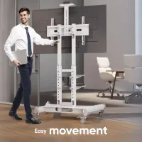 TV SET ACC MOBILE STAND/40-70"/WHITE TS1552-W ONKRON – pilt 11