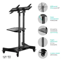 TV SET ACC MOBILE STAND/32-70"/BLACK TS1350-B ONKRON – pilt 11