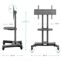 TV SET ACC MOBILE STAND/32-70"/BLACK TS1350-B ONKRON – pilt 18