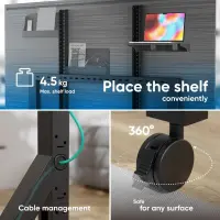 TV SET ACC MOBILE STAND/70-110" BLACK TS2081-B ONKRON – pilt 4
