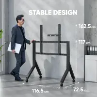 TV SET ACC MOBILE STAND/70-110" BLACK TS2081-B ONKRON – pilt 5