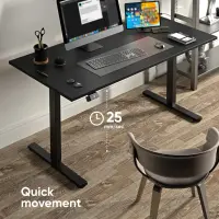 DESK FRAME MOTORISED/BLACK WDF221E-B ONKRON – pilt 6