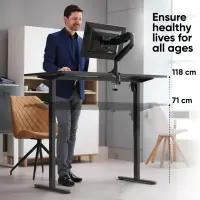DESK FRAME MOTORISED/BLACK WDF221E-B ONKRON – pilt 7