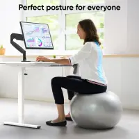 DESK FRAME MOTORISED/WHITE WDF221E-W ONKRON – pilt 2