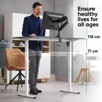 DESK FRAME MOTORISED/WHITE WDF221E-W ONKRON – pilt 4