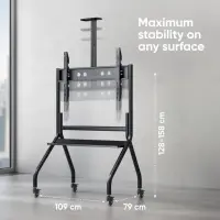 TV SET ACC MOBILE STAND/60-120" BLACK TS2080-B ONKRON – pilt 8