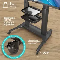 TV SET ACC MOBILE STAND/40-80"/BLACK TS2771-B ONKRON – pilt 5