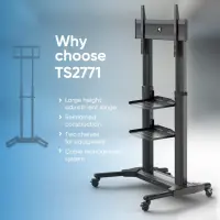 TV SET ACC MOBILE STAND/40-80"/BLACK TS2771-B ONKRON – pilt 10