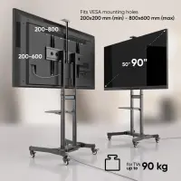 TV SET ACC MOBILE STAND/50-90"/BLACK TS1891-B ONKRON – pilt 7