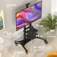 TV SET ACC MOBILE STAND/50-86"/BLACK TS1881-B ONKRON – pilt 2