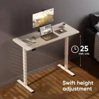 DESK MOTORISED/WHITE WDT221E-W ONKRON – pilt 2