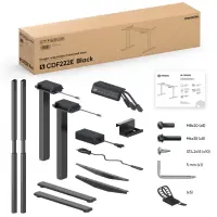 DESK FRAME MOTORISED/BLACK CDF222E-B ONKRON – pilt 5