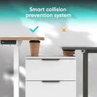 DESK FRAME MOTORISED/WHITE CDF222E-W ONKRON – pilt 2