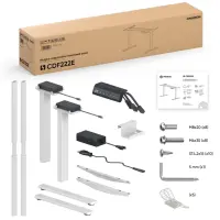 DESK FRAME MOTORISED/WHITE CDF222E-W ONKRON – pilt 3