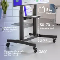 TV SET ACC MOBILE STAND/50-100" BLACK TS1991-B ONKRON – pilt 10