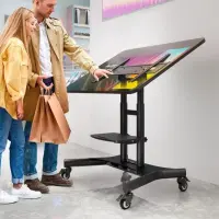 TV SET ACC MOBILE STAND/50-83"/BLACK TS1380-B ONKRON – pilt 3