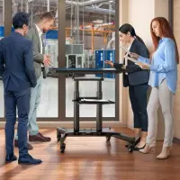 TV SET ACC MOBILE STAND/50-83"/BLACK TS1380-B ONKRON – pilt 11