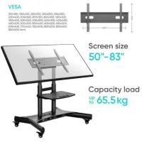 TV SET ACC MOBILE STAND/50-83"/BLACK TS1380-B ONKRON – pilt 14