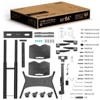 TV SET ACC MOTOR. MOBILE STAND/50-86" BLACK TS1881E-B ONKRON – pilt 6
