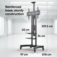 TV SET ACC MOTOR. MOBILE STAND/50-86" BLACK TS1881E-B ONKRON – pilt 9