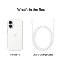 MOBILE PHONE IPHONE 16/128GB WHITE MYE93 APPLE