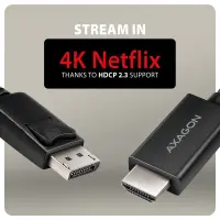 Axagon RVD-HI20C2 videokaabliadapter 1,8 m DisplayPort HDMI Must – pilt 13