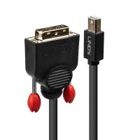 Lindy 41953 videokaabliadapter 3 m Mini DisplayPort DVI-D Must – pilt 3