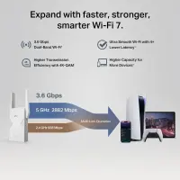 TP-Link BE3600 Võrgusaatja ja -vastuvõtja Valge 2500 Mbit/s – pilt 12
