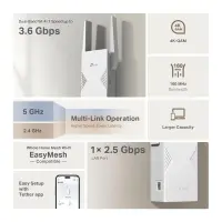 TP-Link BE3600 Võrgusaatja ja -vastuvõtja Valge 2500 Mbit/s – pilt 16