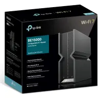 TP-Link Archer BE700 juhtmevaba ruuter Multi-Gigabit Ethernet Tri-band (2.4 GHz / 5 GHz / 6 GHz) Must