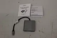 SALE OUT. Digitus USB-C - 2x HDMI Adapter, 18 cm 4K/30Hz, Silver, Aluminium housing | Digitus USB-C - 2x HDMI Adapter | DA-70828 | USB-C | HDMI | DAMAGED PACKAGING, UNPACKED