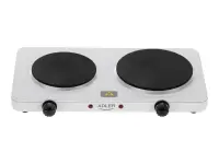 Adler Hot Plate | AD 6520 | Number of burners/cooking zones 2 | Electric | White – pilt 3
