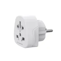 Gembird World to EU power adapter plug, 15 A | A-AC-EUMINTF | Travel adapter