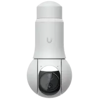Ubiquiti UVC-G6-PTZ-W All-weather, 4K dual-lens camera with 10x hybrid zoom, 1/1.8" 8MP image sensor, Multi-TOPS AI Engine, and ultra-low latency pan-tilt-zoom control for motion tracking