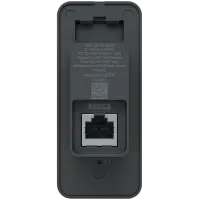 Compact, second-generation NFC card reader and request-to-exit device that supports hand-wave door unlocking.