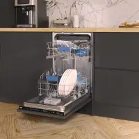 BEKO Dishwasher | BDIS38040Q | Built-in | Width 45 cm | Number of place settings 10 | Number of programs 8 | Energy efficiency class C | Display | White