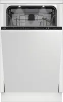 BEKO Dishwasher | BDIS38040Q | Built-in | Width 45 cm | Number of place settings 10 | Number of programs 8 | Energy efficiency class C | Display | White