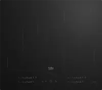 BEKO Hob | HII64720QUF2T | Induction | Number of burners/cooking zones 4 | Touch | Timer | Black