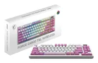 MSI FORGE GK600 TKL WIRELESS VIOLET | Gaming keyboard | Wireless | US | Mechanical Linear – pilt 3
