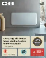 Mill WiFi Panel Heater | PA1500WIFI4A | Panel Heater | 1500 W | Suitable for rooms up to 22 m² | White | IPX4 – pilt 24